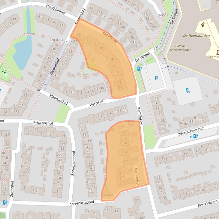 Kaart van postcodegebied 3991GZ.