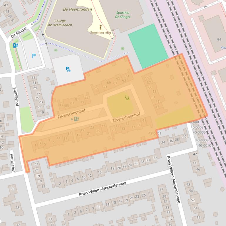 Kaart van postcodegebied 3991HD.