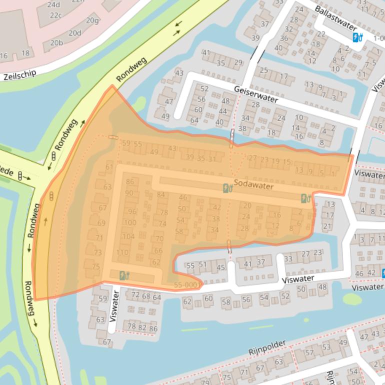 Kaart van postcodegebied 3991HJ.