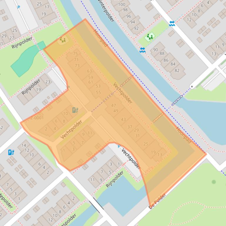 Kaart van postcodegebied 3991HN.