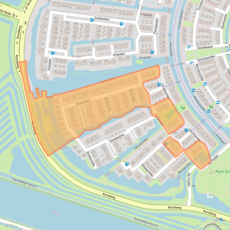 Kaart van postcodegebied 3991HR.