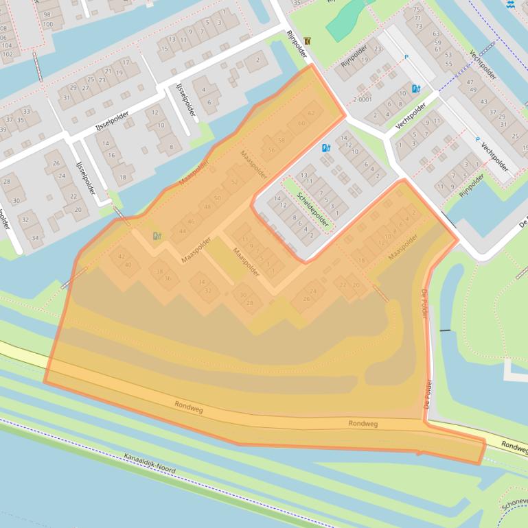 Kaart van postcodegebied 3991HT.