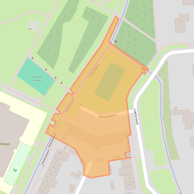 Kaart van postcodegebied 3991JA.