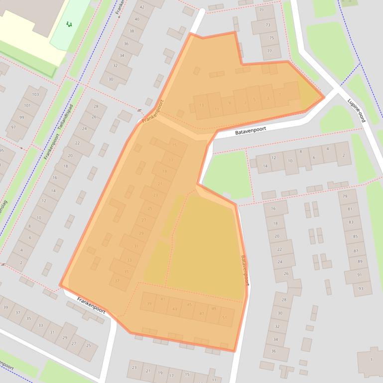 Kaart van postcodegebied 3991JC.