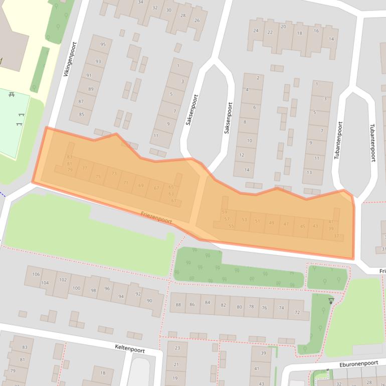 Kaart van postcodegebied 3991JJ.