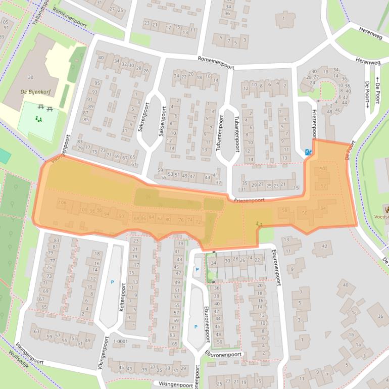 Kaart van postcodegebied 3991JL.