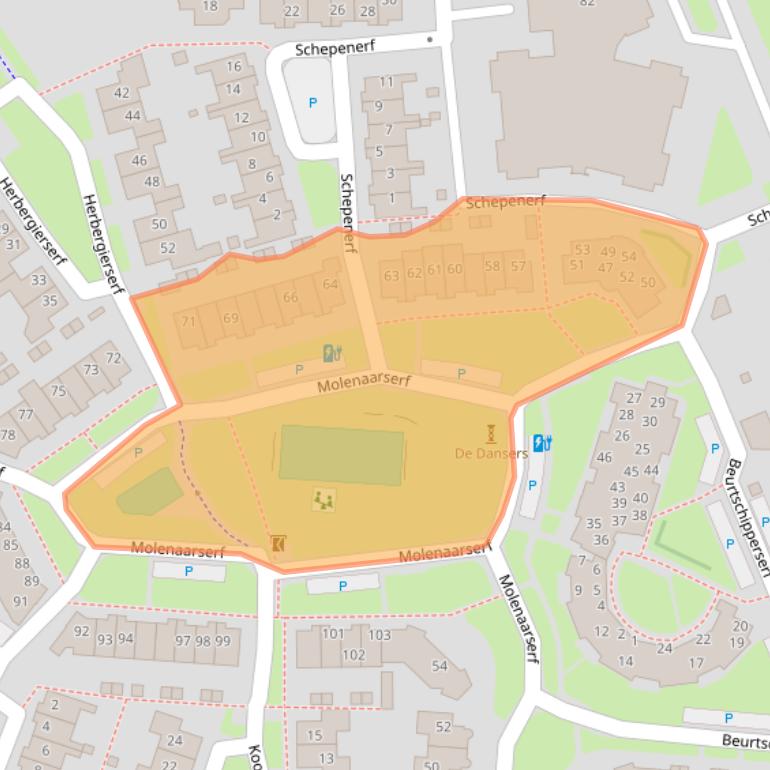 Kaart van postcodegebied 3991KR.