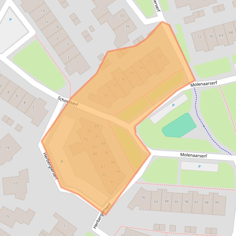 Kaart van postcodegebied 3991KS.