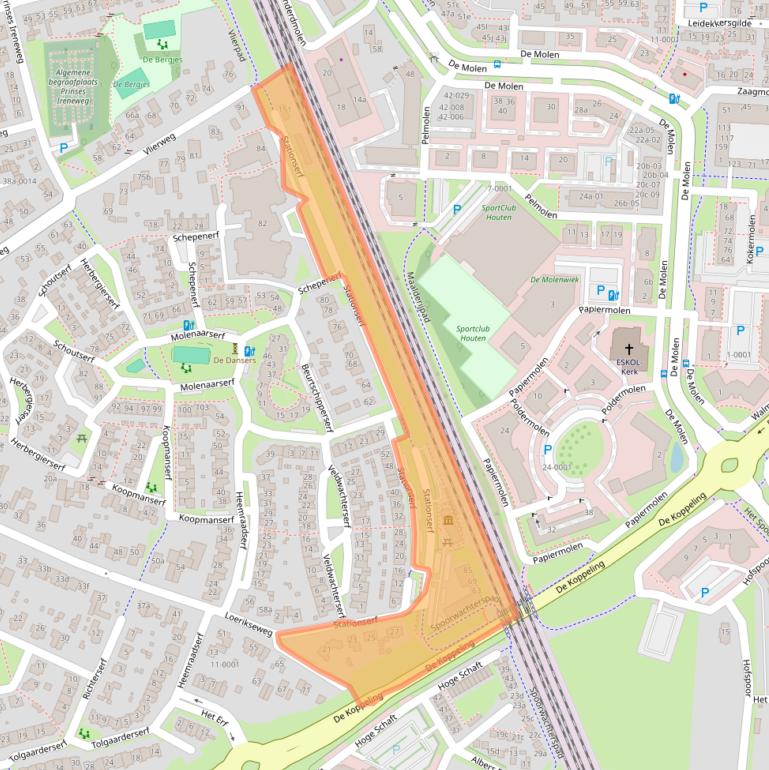 Kaart van postcodegebied 3991KX.