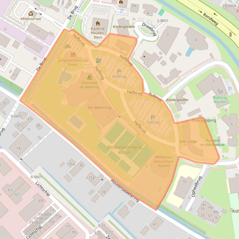 Kaart van postcodegebied 3991LB.