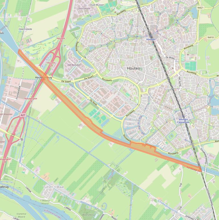 Kaart van postcodegebied 3991LM.