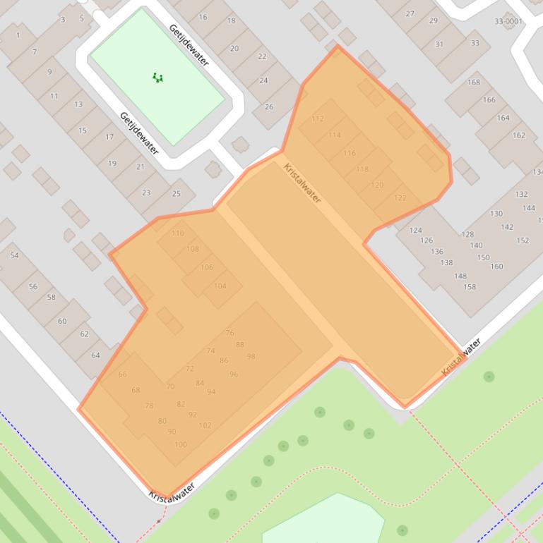 Kaart van postcodegebied 3991LR.