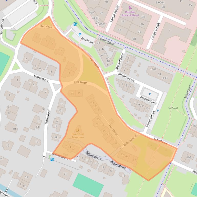 Kaart van postcodegebied 3991MA.