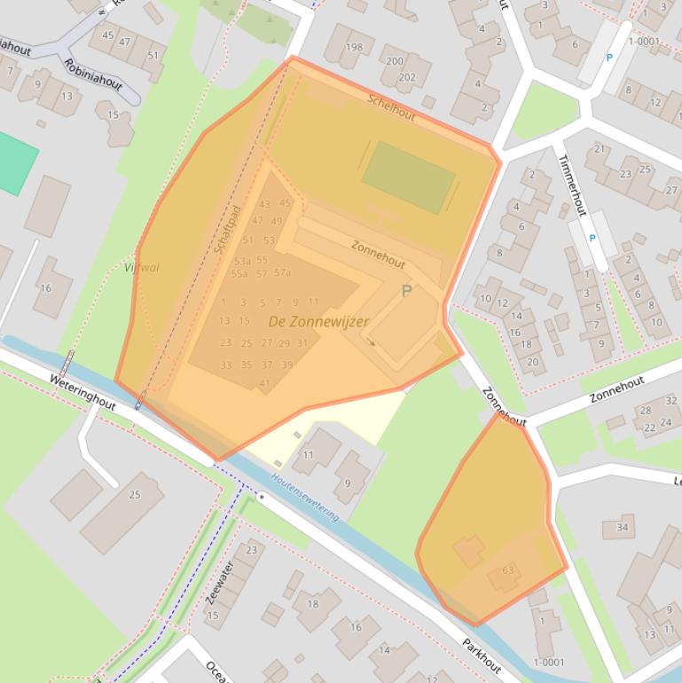 Kaart van postcodegebied 3991MV.