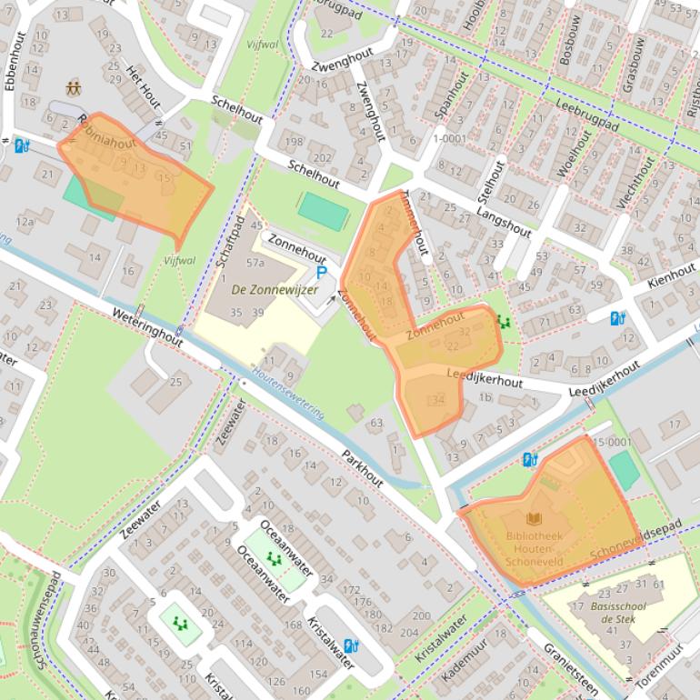 Kaart van postcodegebied 3991MX.