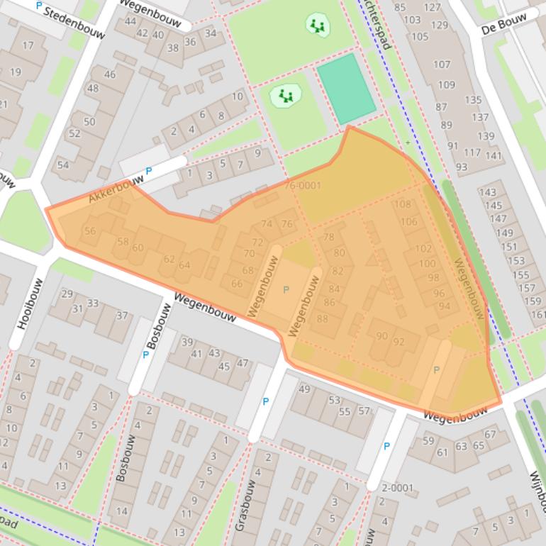 Kaart van postcodegebied 3991NK.