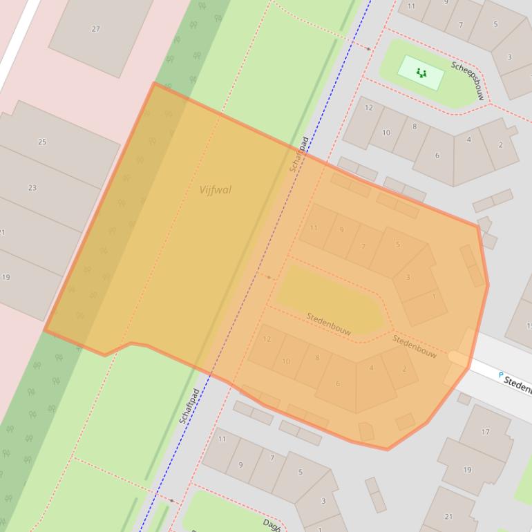 Kaart van postcodegebied 3991NW.