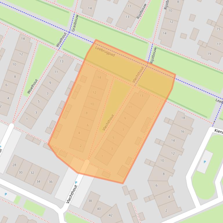 Kaart van postcodegebied 3991PB.