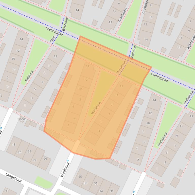 Kaart van postcodegebied 3991PC.