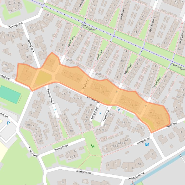 Kaart van postcodegebied 3991PK.