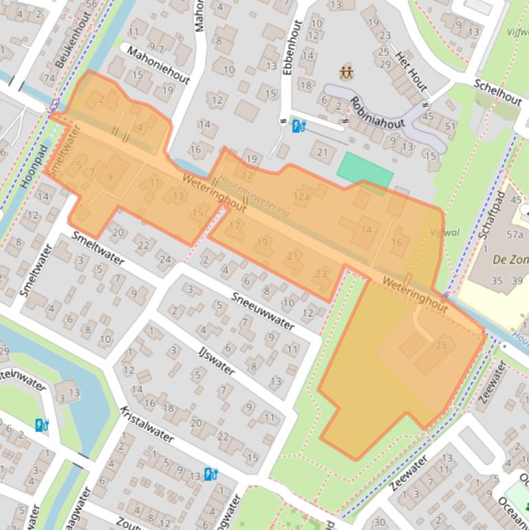 Kaart van postcodegebied 3991PX.