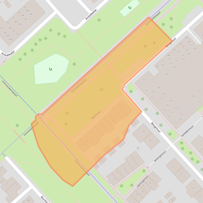 Kaart van postcodegebied 3991RW.