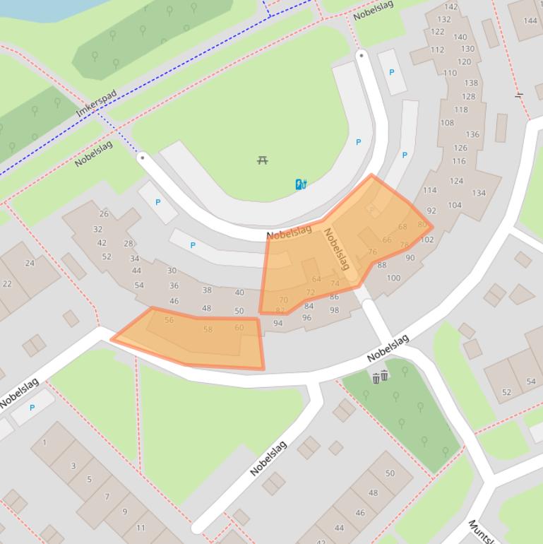 Kaart van postcodegebied 3991TN.