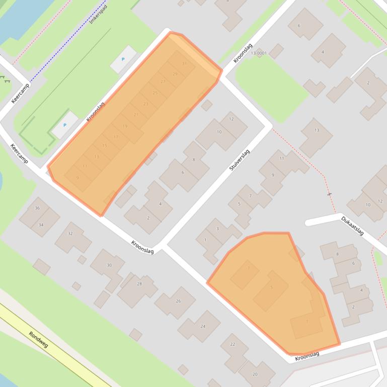 Kaart van postcodegebied 3991TV.