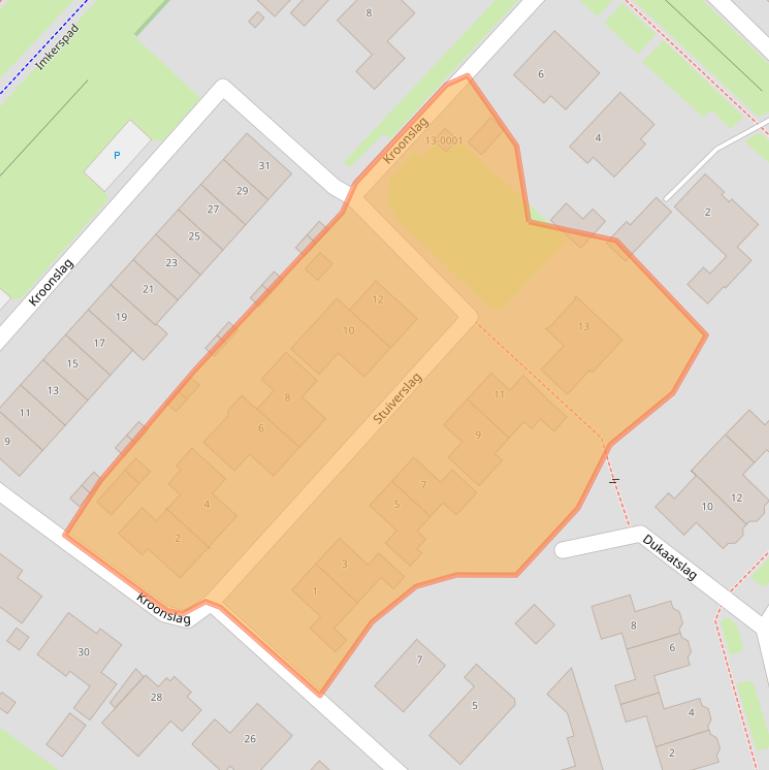 Kaart van postcodegebied 3991TX.