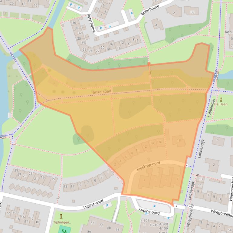 Kaart van postcodegebied 3991VE.