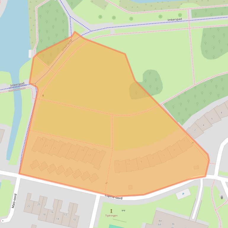 Kaart van postcodegebied 3991VG.