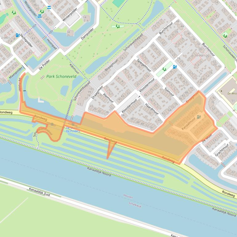 Kaart van postcodegebied 3991VT.
