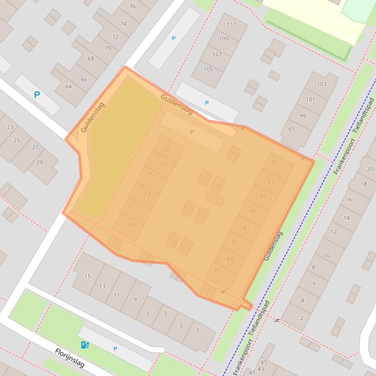 Kaart van postcodegebied 3991WD.