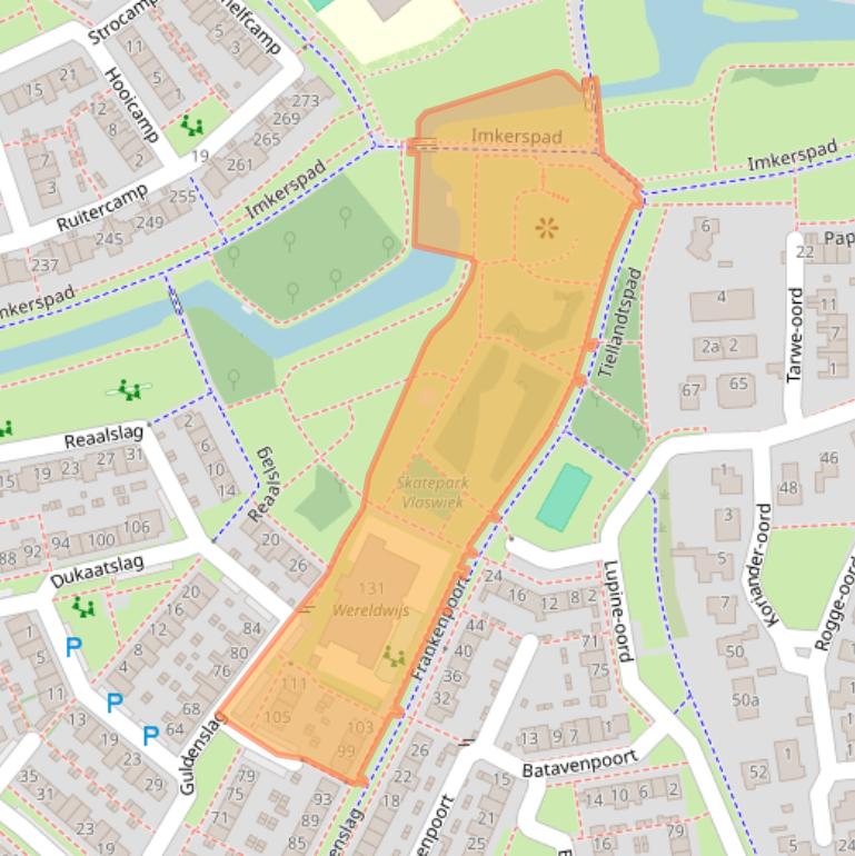 Kaart van postcodegebied 3991WE.