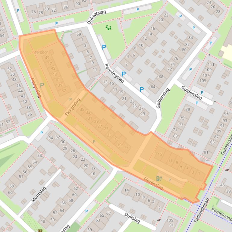 Kaart van postcodegebied 3991WK.