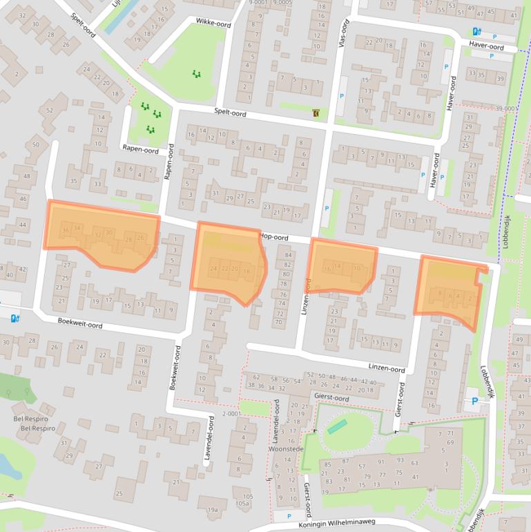 Kaart van postcodegebied 3991XB.