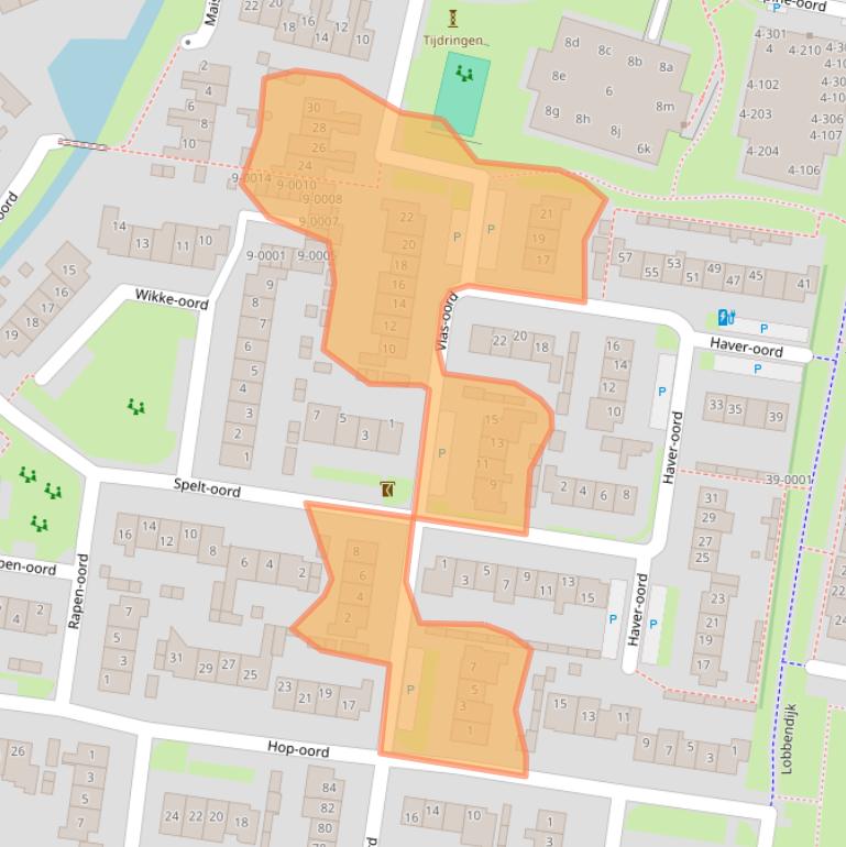 Kaart van postcodegebied 3991XC.