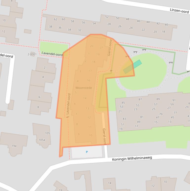 Kaart van postcodegebied 3991XS.