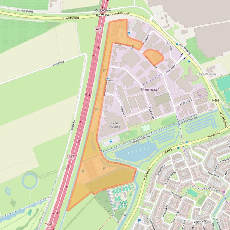 Kaart van postcodegebied 3992AG.