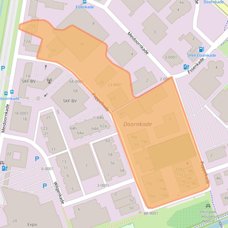 Kaart van postcodegebied 3992AL.