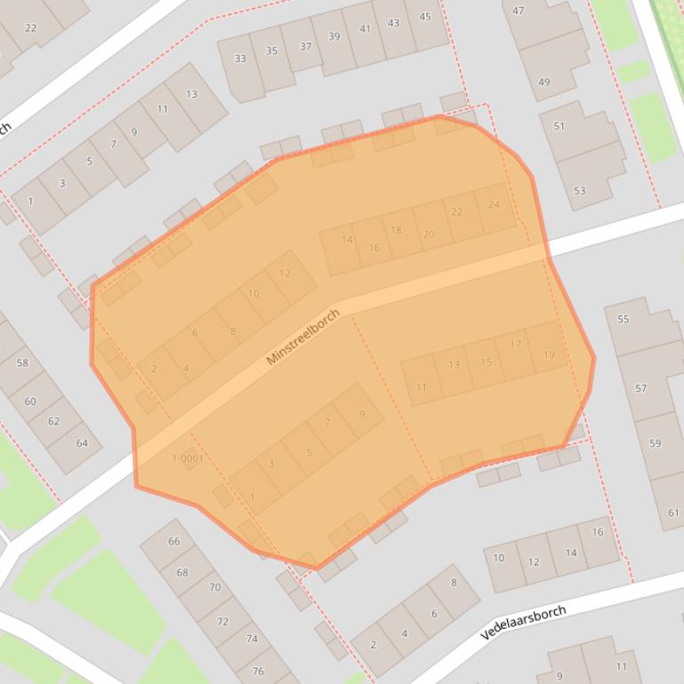 Kaart van postcodegebied 3992BC.