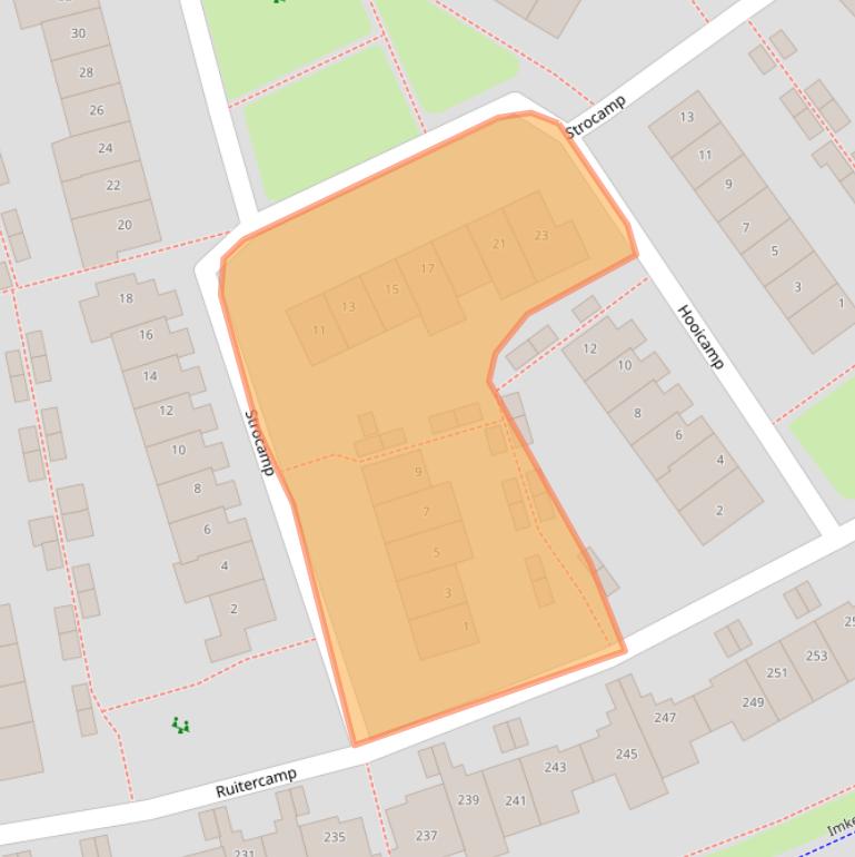 Kaart van postcodegebied 3992BR.