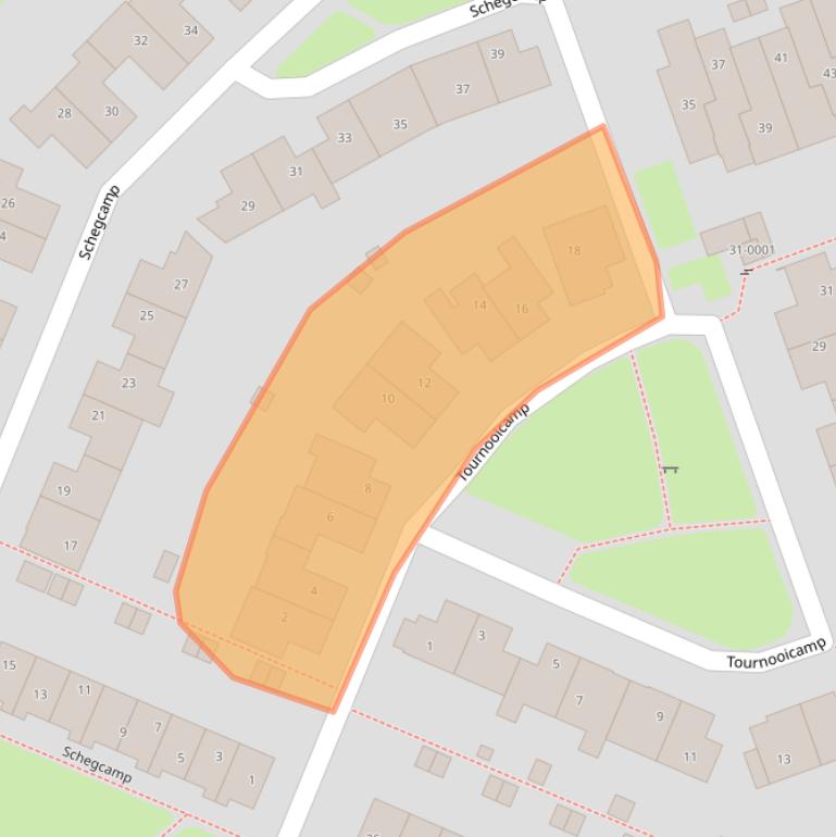 Kaart van postcodegebied 3992CM.