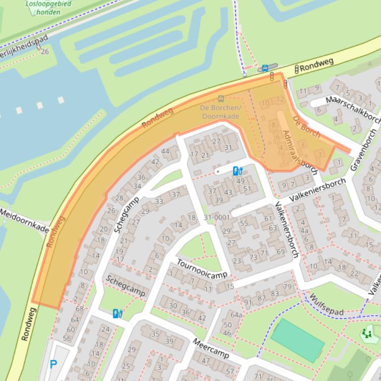 Kaart van postcodegebied 3992CP.