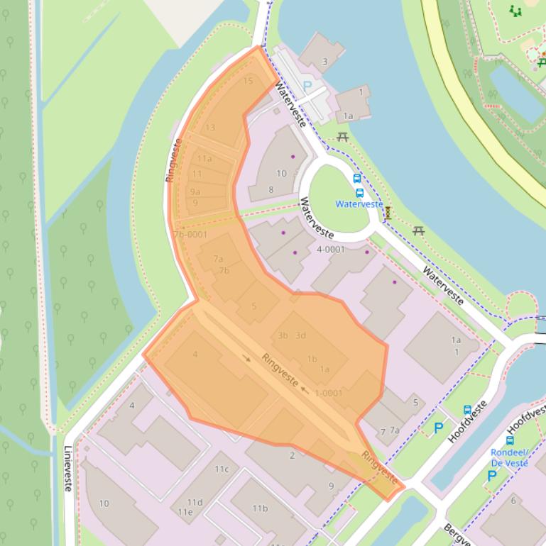 Kaart van postcodegebied 3992DD.