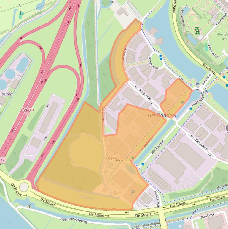 Kaart van postcodegebied 3992DH.