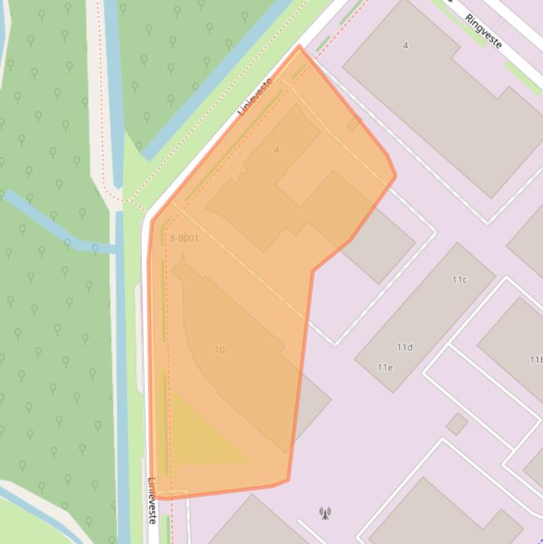 Kaart van postcodegebied 3992DJ.