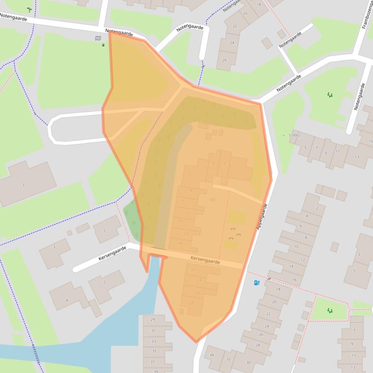 Kaart van postcodegebied 3992JA.