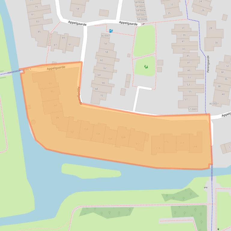 Kaart van postcodegebied 3992JD.