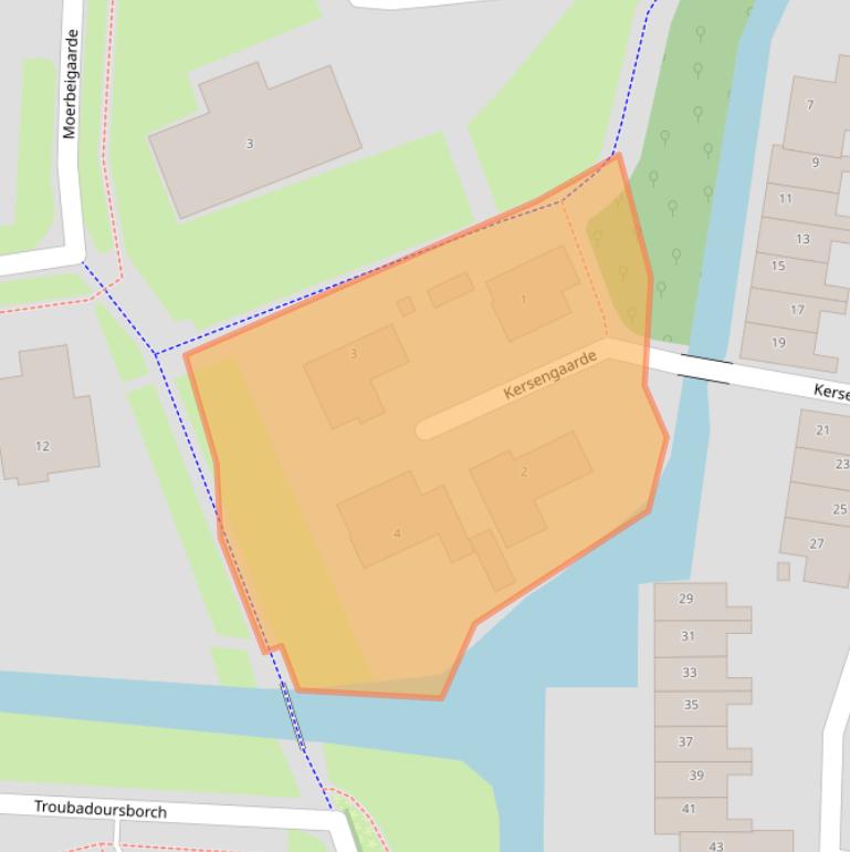 Kaart van postcodegebied 3992JJ.